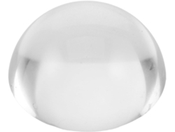 Hemisferio De Bola Cristal Transparente 6 Cm, Adorno Con Lupa Para El Hogar