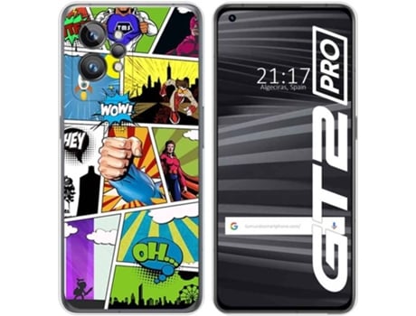Carcasa para Realme GT 2 Pro 5G TUMUNDOSMARTPHONE Dibujos Comic Multicolor
