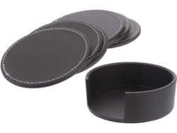Posavasos Redondos De Cuero Con Aislamiento Térmico, Elegante Juego De Mesa Para El Hogar Y El Hotel.