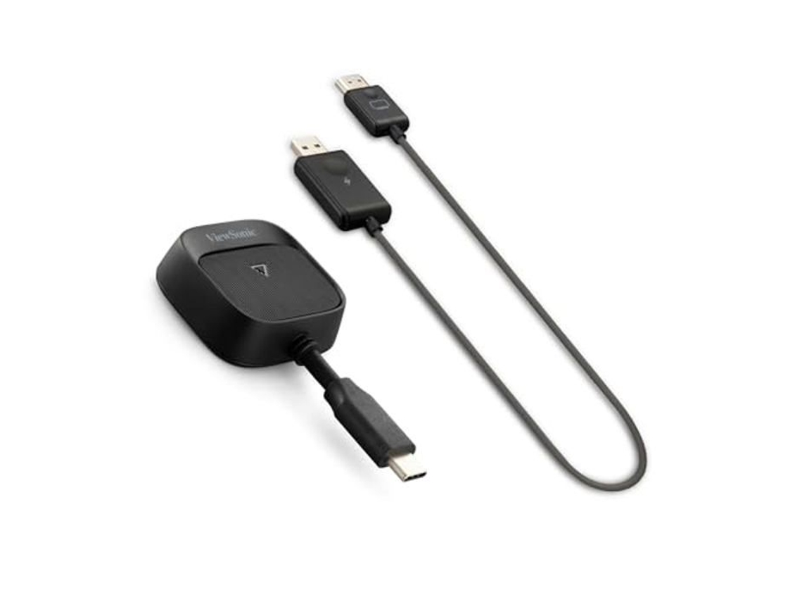 Kit de proyección de pantalla inalámbrica Viewsonic WPD 900 1080p Full HD USB-C compatible con Miracast y Airplay