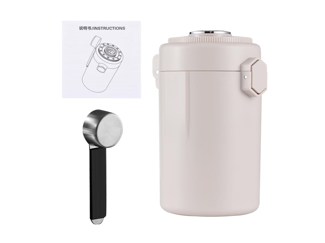 Cafetera Hermética Con Medidor De Humedad Y Válvula De Escape, 600 Ml, Acero Inoxidable 304.