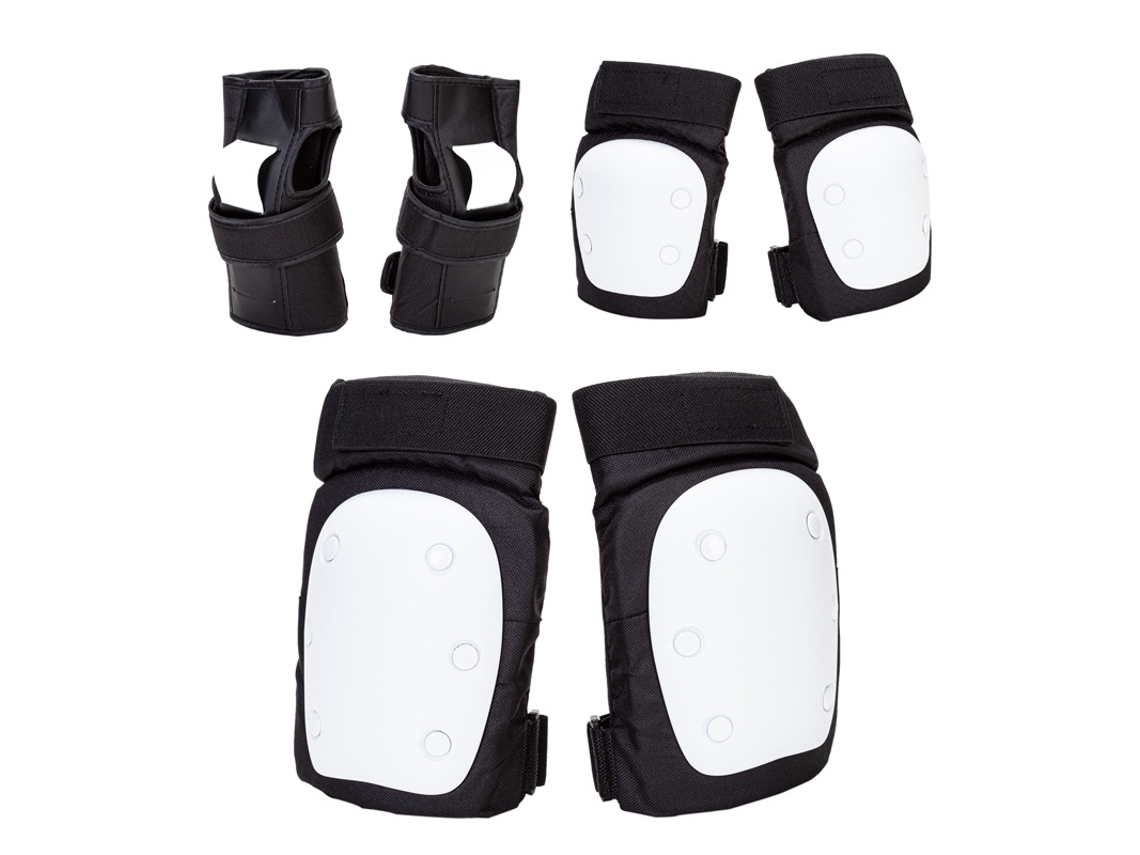 YUYSAN Conjunto de Equipo de protección para esquí y Snowboard Engrosado de Seis Piezas para Adultos y niños Talla L para 59-75 kg Blanco
