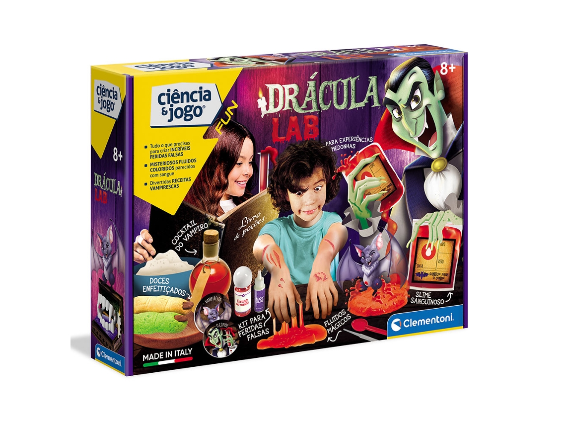 Kit de Ciencia CLEMENTONI Dracula Lab (Edad Minima: 8 años)