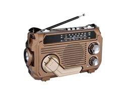 Radio portátil para exteriores recargable con energía solar Viewleaf, receptor AM/FM/SW, radio digital multibanda inalámbrica con linterna