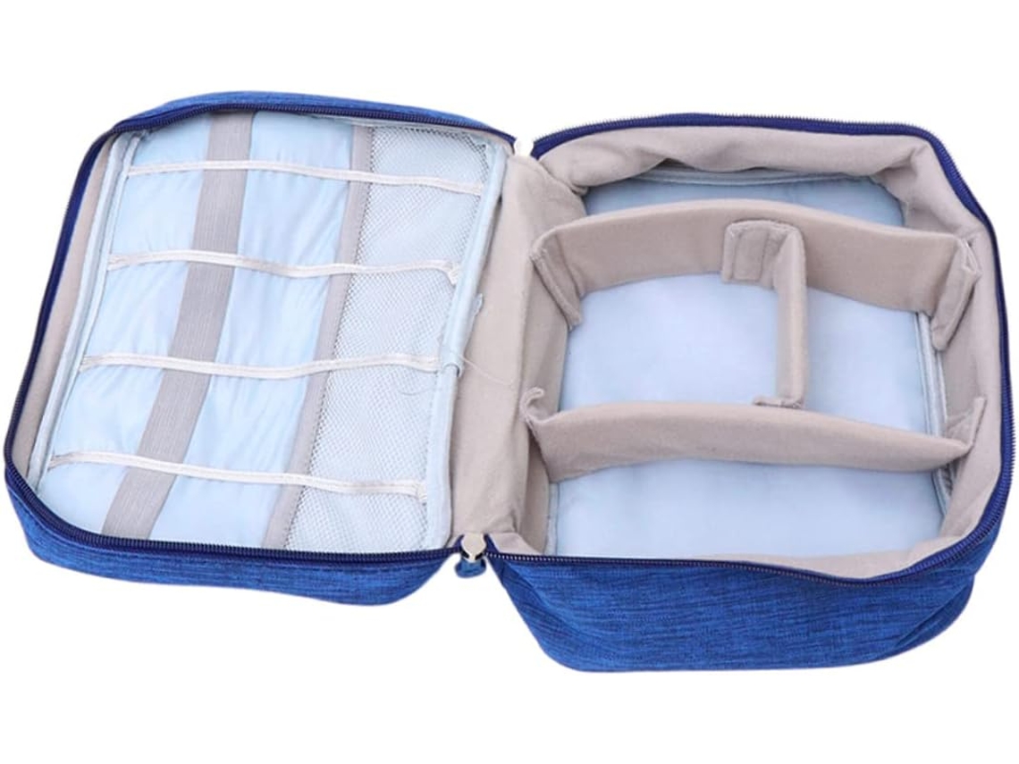 Bolsa multifuncional para cables, organizador de dispositivos electrónicos, resistente a arañazos, ideal para viajes. Gokoco