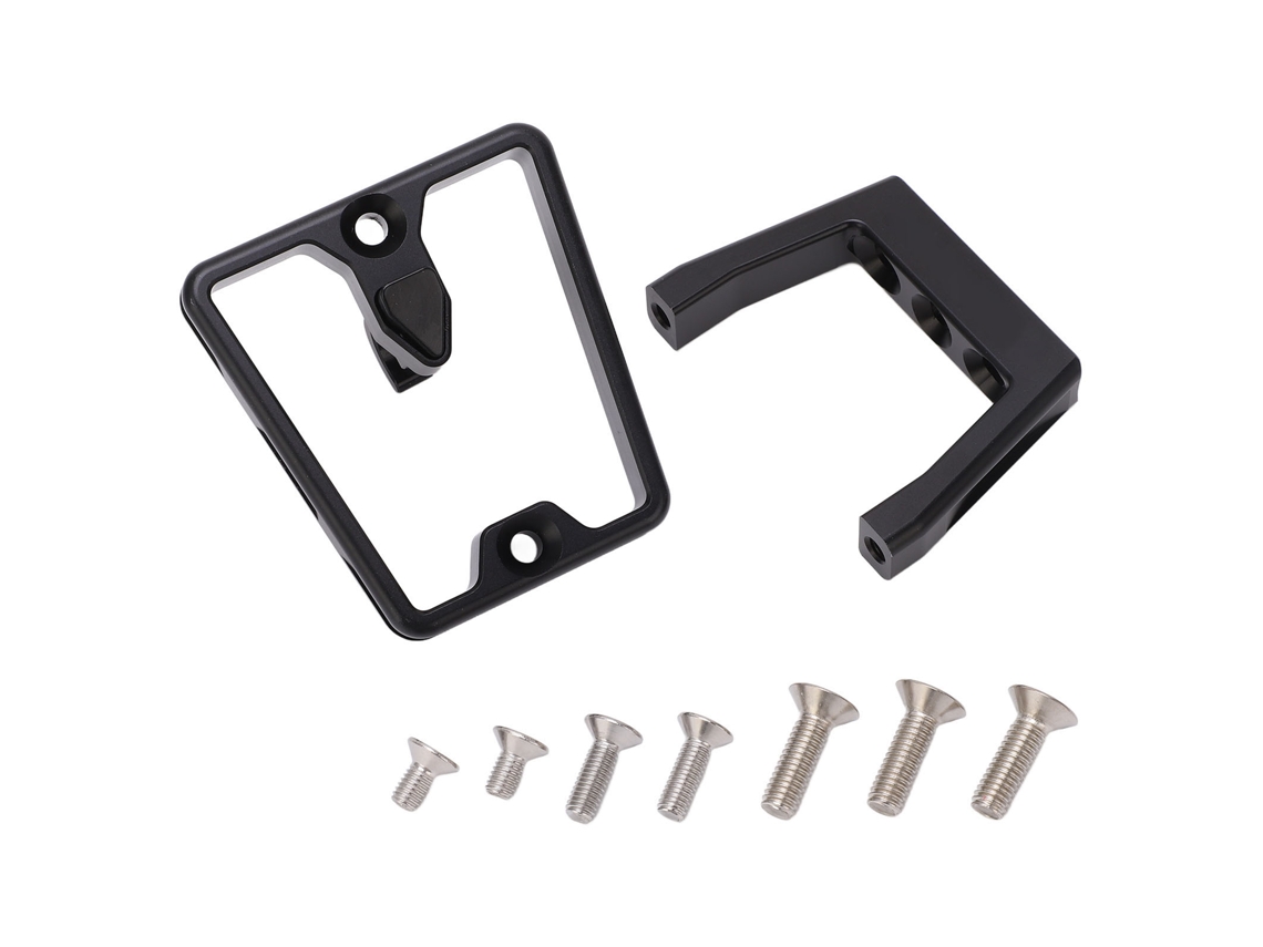Soporte Delantero De Aluminio Negro Con 3 Orificios Para Portaequipajes De Bicicleta Plegable Brompton Y Dahon.