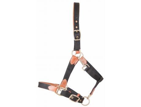 Cabezada de cuero para caballos con correa T de T