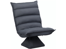 Sillón Reclinable/sofá De Suelo Con 5 Posiciones Y Rotación De 360°, Color Gris Oscuro.