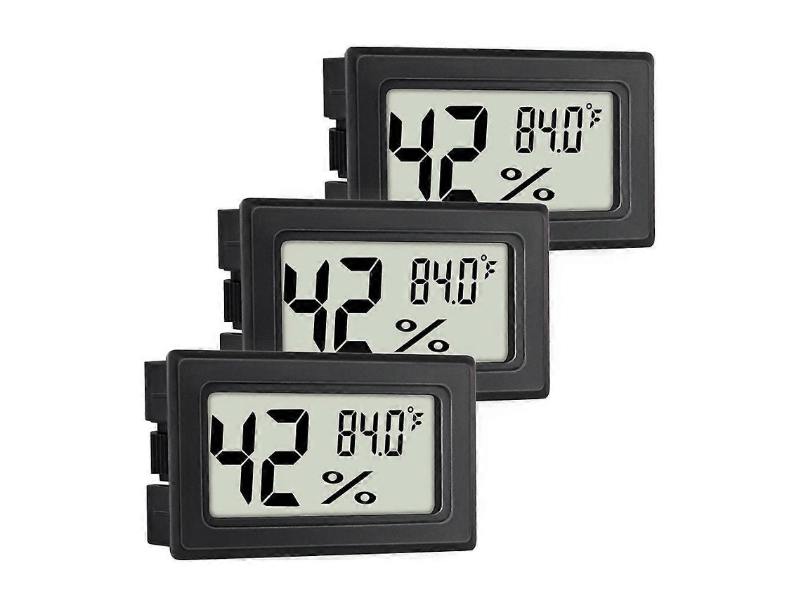 Termómetro e higrómetro digital multifuncional para interiores, paquete de 3, medidores de humedad con sonda integrada, Nostalgia88