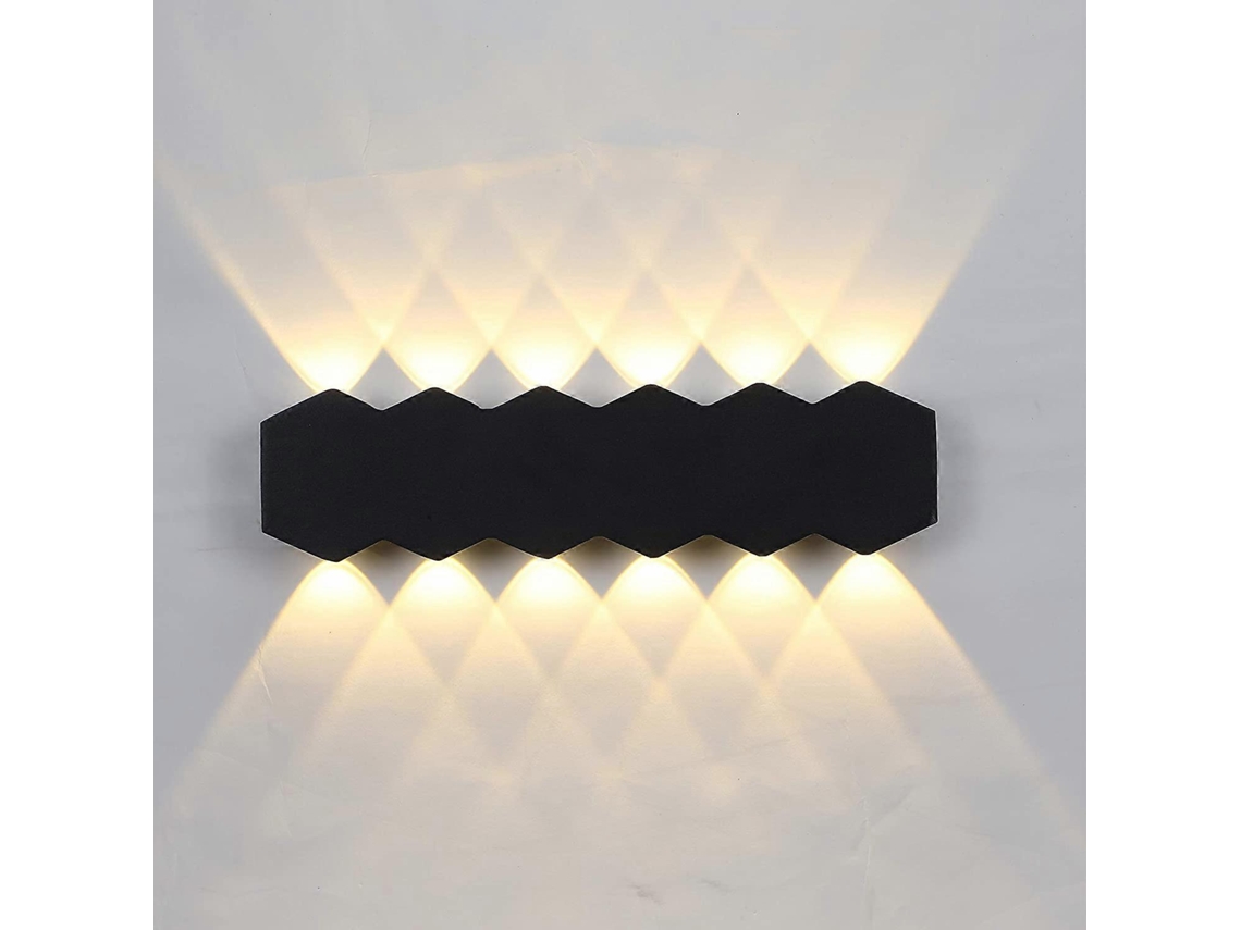 Omni-lámpara De Pared Led 12w 31cm Blanca Moderna Aluminio Luz Cálida 3000k Para Salón Dormitorio Escaleras Hogar