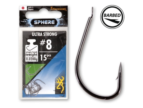 15 piezas de ganchos BROWNING Sphere Match 100 cm