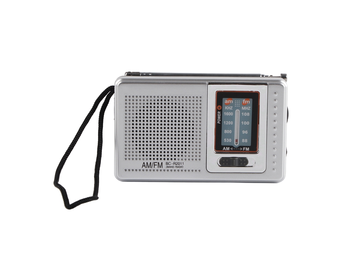 Radio Portátil De Bolsillo Am/fm, Gris Plateado, Mini, Funciona Con Pilas, Para Viajes, Senderismo Y Ciclismo.