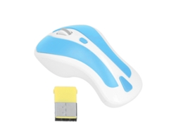 Baoj-2026novomouse Sem Fio Usb 2.4ghz Para Escritório E Jogos Branco Azul