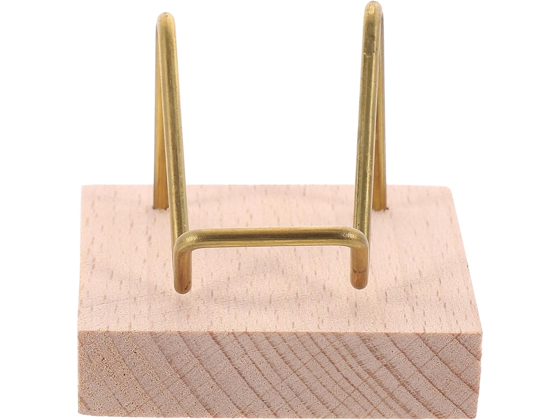 Soporte Metálico Beige Minerales Estable Fácil Guardar Piedras Exhibición Decoración Interiores