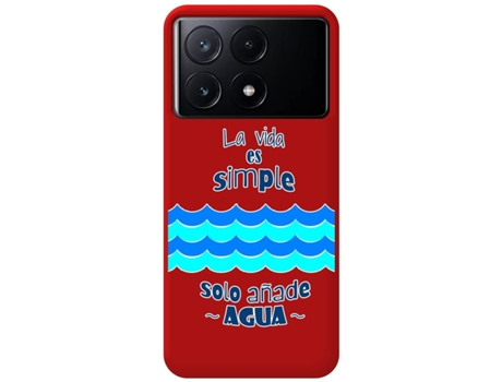 Funda para Xiaomi Poco X6 Pro 5G TUMUNDOSMARTPHONE Rojo