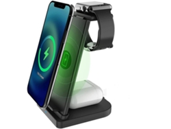 Estación de Carga Sem Fio Fast para Apple YEMAESRE Negro