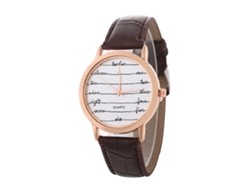 Reloj De Cuarzo Elegante Y Casual Unisex Para Parejas Regalo (café)
