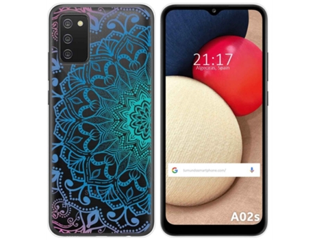 Carcasa Samsung Galaxy A02s TUMUNDOSMARTPHONE Dibujos Transparente Multicolor