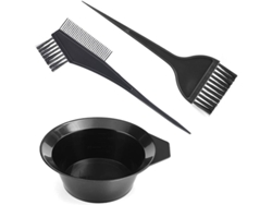 Kit De Herramientas Para Teñir El Cabello Con Pinceles Lavables Y Recipiente.