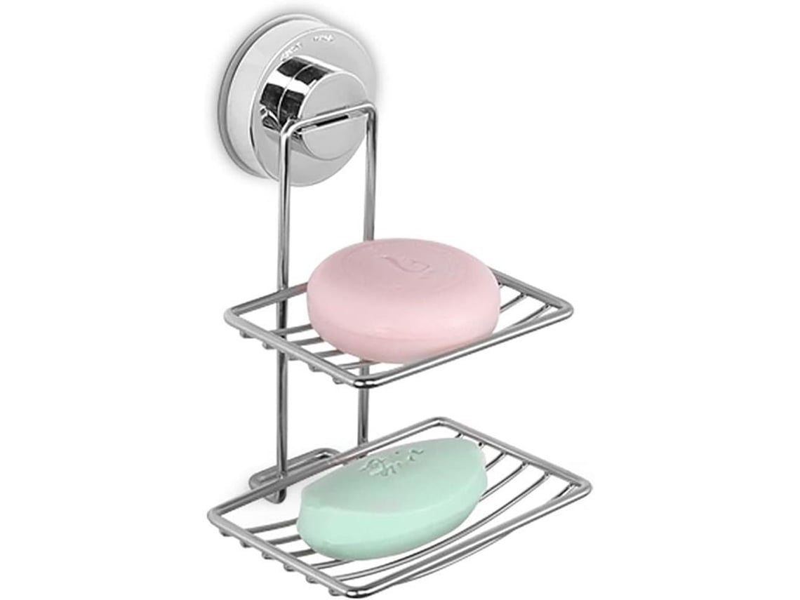 2026-portavasos De Jabón Para Ducha Con Succión, Portajabones De Acero Inoxidable, Diseño De 2 Capas, Anti-resaca