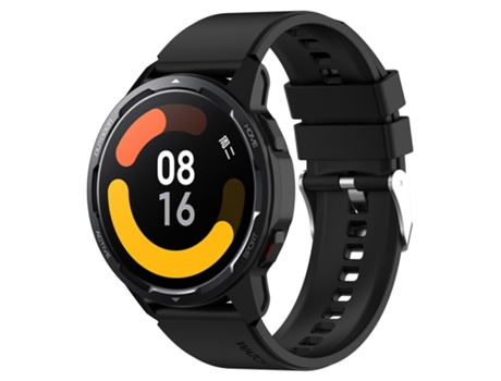 Hebilla plateada con correa de silicona con cabeza sobresaliente para Samsung Galaxy Watch Heart-L 20 mm (negro)