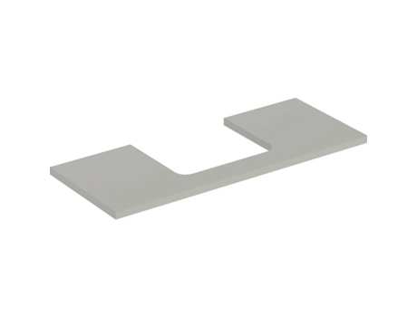 Placa de lavabo GEBERIT ONE recortable en el centro para lavabo de encimera 120x3x47cm 505.285.00.