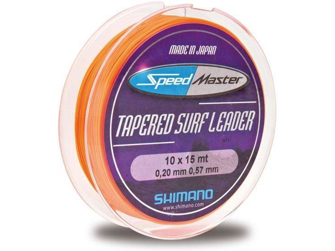 Línea de Pesca cônicas SHIMANO FISHING Speedmaster Tapered Surf Leader 10x (0.23-0.57 mm - 0,20 mm)