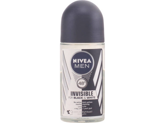 Desodorante NIVEA MEN Black & White Invisible Roll On (50 ml)