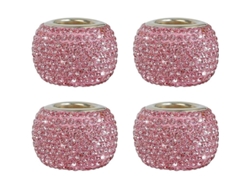 2026altiro-4 Diademas Para Coche Con Cristales De Imitación De Diamantes Rosas - Accesorio De Decoración Interior Para Coches, Camiones Y Todoterrenos