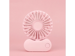 Ventilador portátil de mano USB HALINUIA 1068 (oscilante, 3 velocidades, soporte de escritorio)