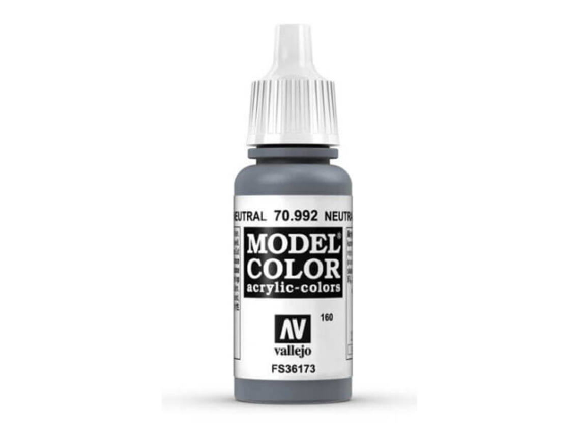 Pintura Acrílica Mate 17 Ml ACRYLICOS VALLEJO 992 Gris Neutral