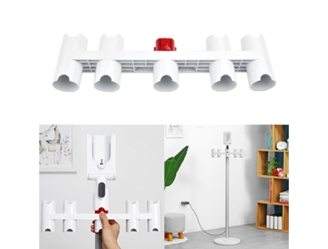 Soporte de almacenamiento para aspiradora Dyson V11 Dok, sin perforaciones, soporte para cepillo de 9 agujeros, herramienta de limpieza para Dyson,...