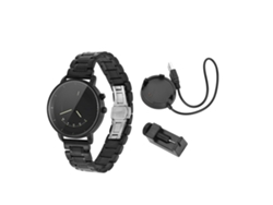 Reloj (inteligente Ligero Bluetooth) H03pro Reloj De Cuarzo Con Correa De Acero Inteligente Ligero Negro