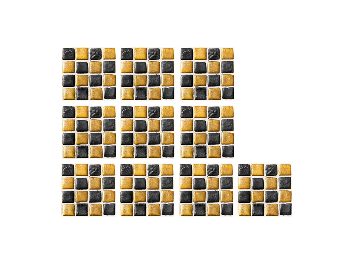 Pegatinas de mosaico autoadhesivas 3D para decoración - 10 unidades