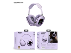 Auriculares supraaurales Bluetooth 5.3 compatibles con función de llamada Max600 morado Hexinyigjly