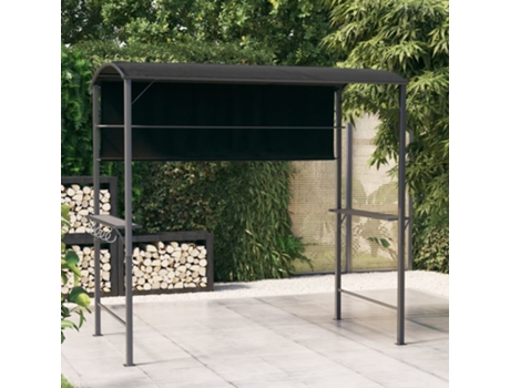 MAISON EXCLUSIVE Cenador con tejado gris antracita 220x110x200 cm