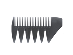 Peine De Dientes Anchos Para Cabello Gentleman Doble Cara Clásico Aceite Slick Estilo Gris