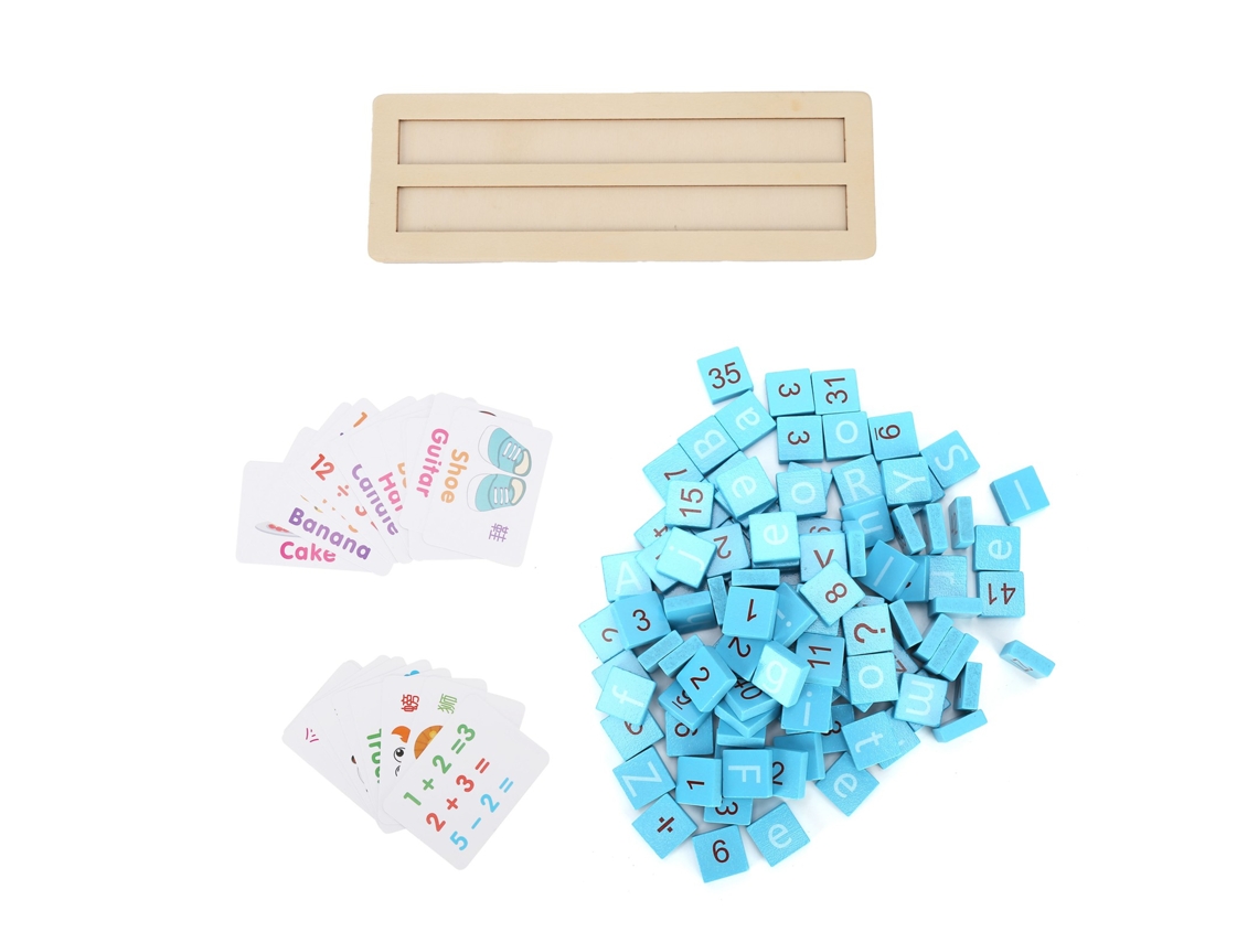 Bloques De Construcción Con Letras Y Números Para Niños, Juguete Educativo, Madera, Para Mayores De 3 Años.