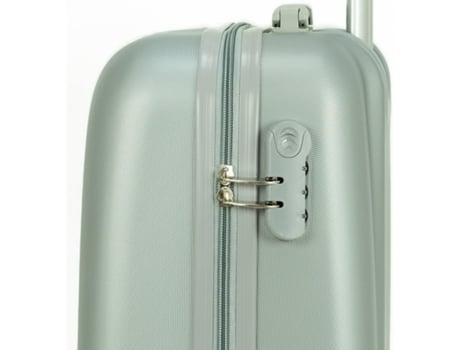 Maleta Equipaje De Mano Cabina Trolley Viajar En Avión Viaje 4 Ruedas 360º Giratorias. (Plata) COSHANO