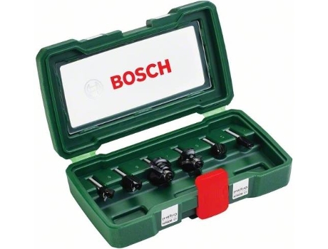 Conjunto de 6 Fresas BOSCH Tc (Vástago de 6 mm)