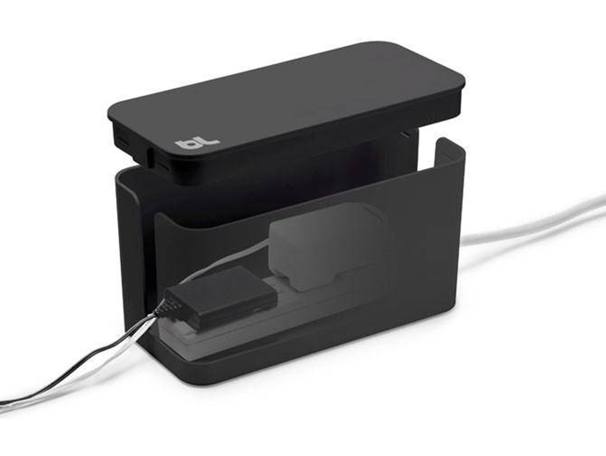 Organizador de Cable CableBox Mini Negro