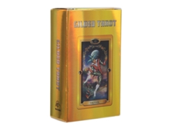 Baraja De Tarot Dorada En Inglés, Juego De Mesa Interactivo Para Familias, 78 Cartas Holográficas.
