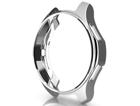 Carcasa de Reloj SLOWMOOSE Samsung Galaxy Watch Gear S3 Frontier Bumper Diamante Suave Chapado Inteligente (Plateado - Engranaje S3)