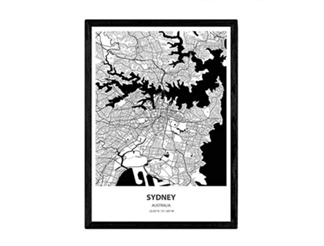 Poster NACNIC Mapa de Sydney Australia (A3)