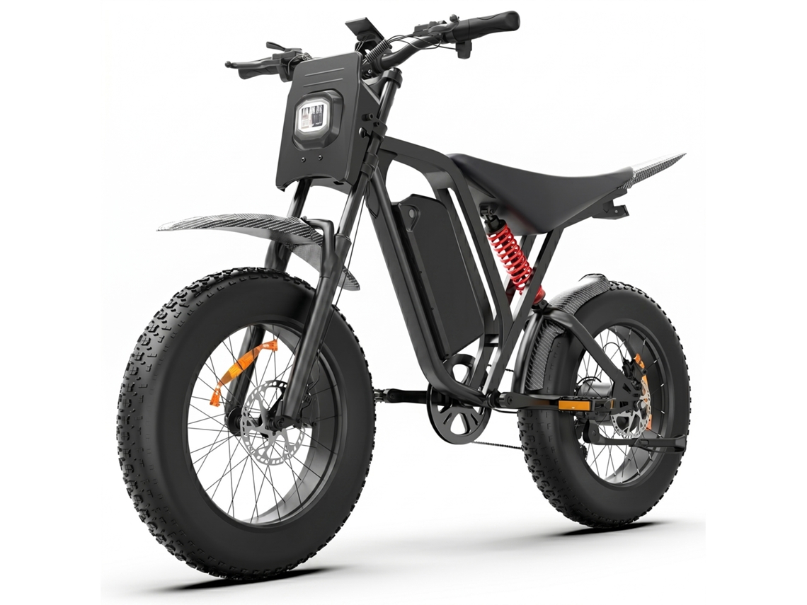 Bicicleta Eléctrica Todoterreno Bluvall R700, Batería De 52 V 25 Ah, Suspensión Completa,