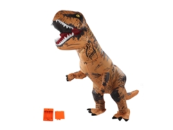 Disfraz Inflable De Dinosaurio T-rex Para Adultos De 150 A 190 Cm, Ideal Para Halloween, Cosplay, Navidad Y Fiestas - Marrón