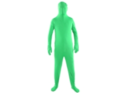 Traje unisex verde de croma para efectos de fotografía y grabación de vídeo.