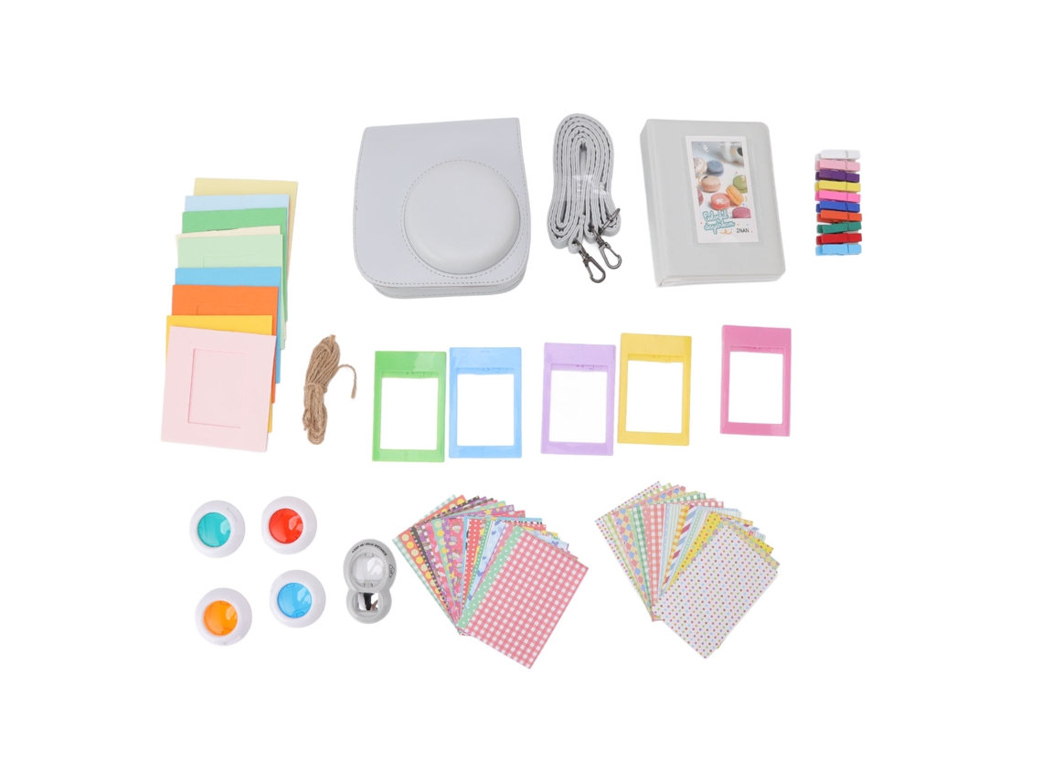 Kit De Accesorios Para Cámara 9 En 1 Con Estuche, Marco De Foto Y Álbum De Bolsillo Para Fujifilm Instax Mini 8 8s 9