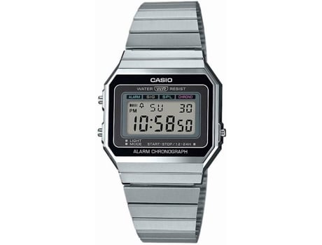 Reloj Digital CASIO Vintage Hombre (Acero y Resina - Plateado)