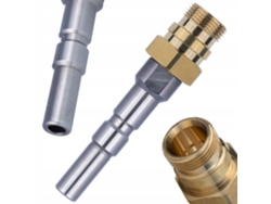 Adaptador de repuesto Kew D12 Easy!lock M22 – Compatible con hidrolimpiadoras Kranzle K216 K2175 K2195 Nilfisk Karcher HD HDS | Acero y latón